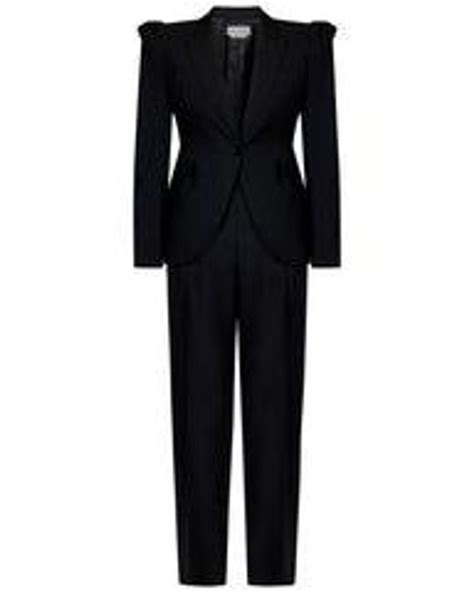 Alexander Mcqueen Suit In Black Lyst