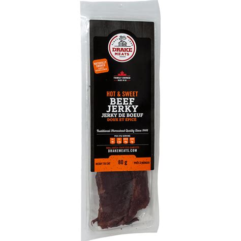Hot Sweet Beef Jerky Drake Meats