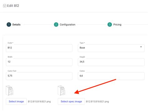 uploading spec images  items  showing item specs