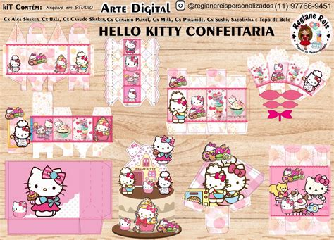 Kit Festa Hello Kitty Confeitaria Elo7 Produtos Especiais