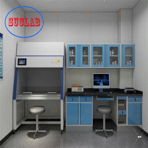 white lab benches  drawers featuring insertion aluminum alloy handle