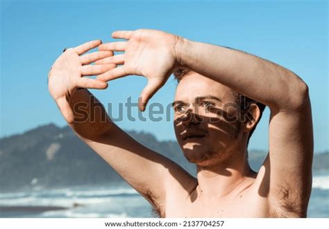 Male Transgender Naked Torso Covering Face Stock Photo Shutterstock