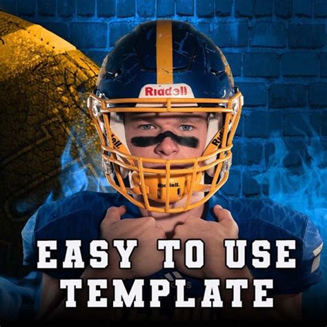 Photoshop Football Poster Template Digital Sports Background - Etsy