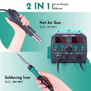 Yihua Bd Ii In Constant Temperature Digital Display Hot Air Gun Soldering Iron Station