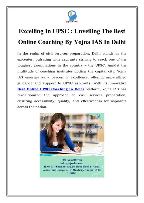 PPT Excelling In UPSC Unveiling The Best Online Coaching By Yojna