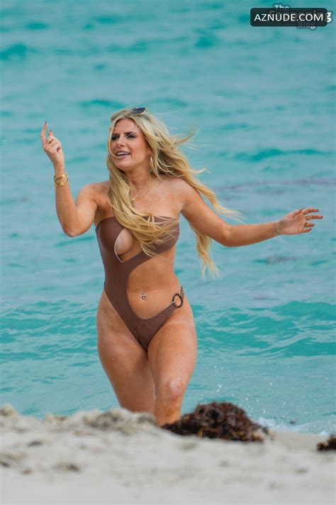 Chloe Burrows Sexy Shows Off Her Hot Ass With Millie Court At The Beach In Miami Aznude