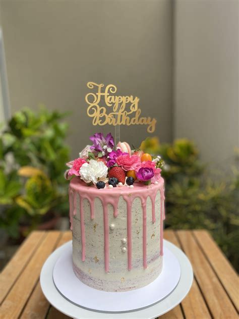 NAKED CAKE FLORES FLORAL Lith De Chocolat