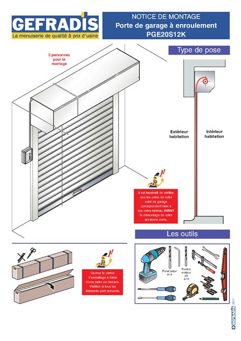 Notice De Montage Porte De Garage Sectionnelle Somfy Bois Eco Conceptfr