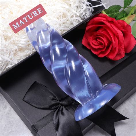 Clear Butt Plug Anal Plug Jelly Anal Dildo Anus Dilator Butt Plugs Anal Sex Toy Butt Plugs For