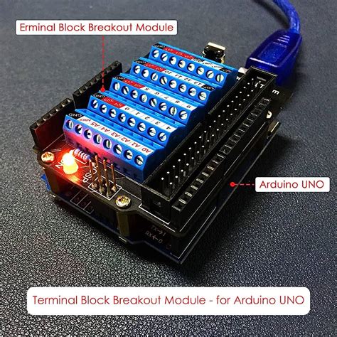 Geeekpi Arduino Screw Terminal Hat Pour Arduino Uno Gpio Screw