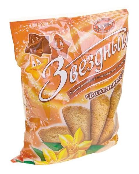 Сухари Ванильные 350г*15шт (Звездный) - Палитра Вкуса. Кондитерские ...