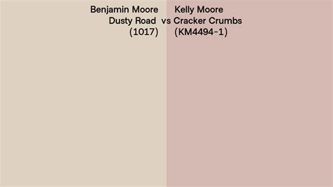 Benjamin Moore Dusty Road Vs Kelly Moore Cracker Crumbs Km