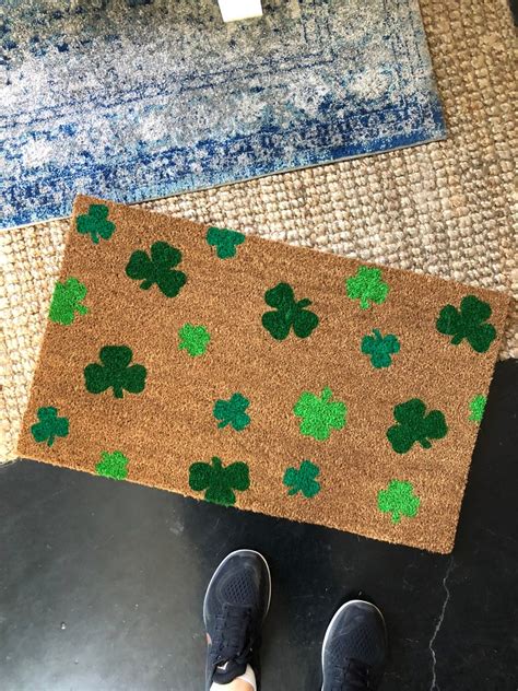 Shamrock Doormat Funny Doormat St Patricks Day Doormat Etsy