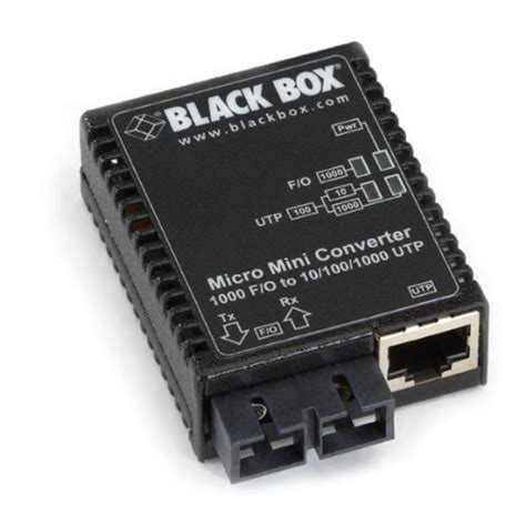 Black Box Micro Mini Media Converter Mbps Copper To