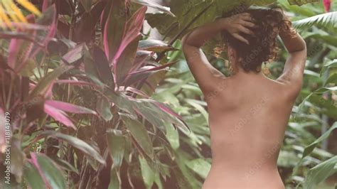 Hispanic Woman Naked In The Jungle Doing Sensual Movements 4k Stock Video Adobe Stock