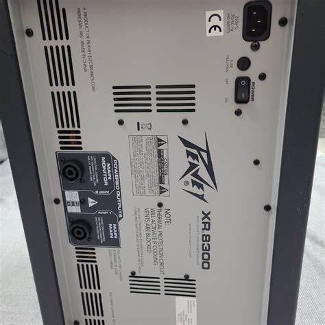 Peavey Xr8300 300w Powered Mixer Audio Other Audio Equipment On Carousell