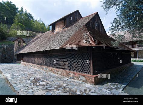 Barn Roofed Greek Orthodox Church Unesco World Heritage Site Troodos
