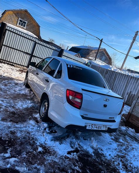 Поставил спорт бампер и лед спойлер — Lada Гранта, 1,6 л, 2013 года ...