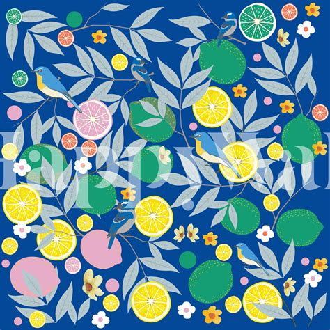schumacher citrus garden wallpaper