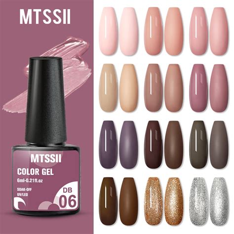 Mtssii Nude Color Gel Nail Polish Soak Off Base Top Coat Uv Led Nail Art Varnishes Ml Shopee