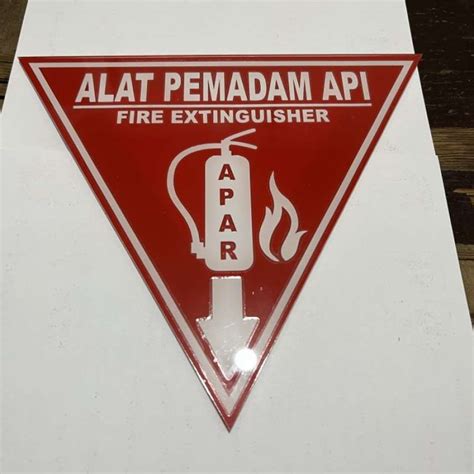 Promo Segitiga Apar Akrilik Acrylic Sign Ukuran X Cm Diskon