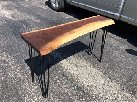 walnut console table kc custom hardwoods