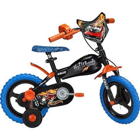 Tudo Sobre Bicicleta Caloi Hot Wheels Aro Azul E Laranja