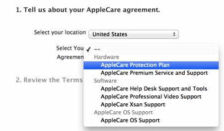 How do I register my AppleCare Protection Plan Online?