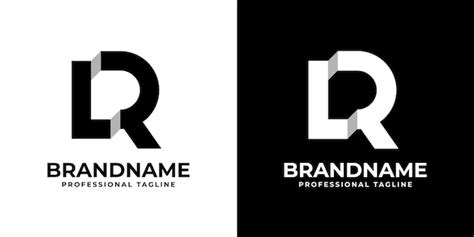 Premium Vector Letter Lr Or Rl Monogram Logo Suitable For Any