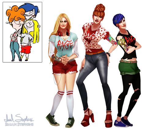 Lee Marie And May From Ed Edd N Eddy 90s Cartoon Characters As Adults Fan Art Popsugar