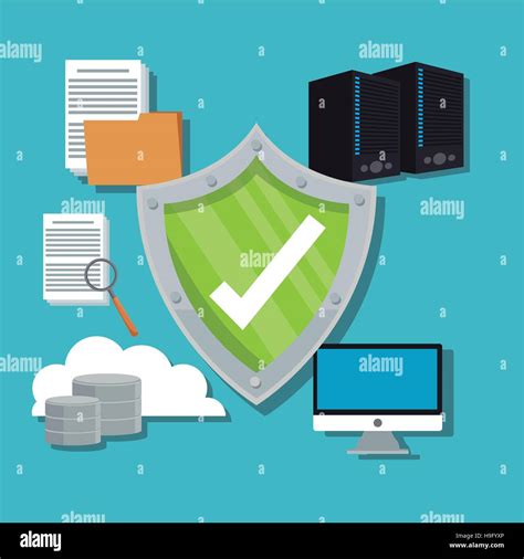 Colorful Cyber Security System Design Stock Vector Image And Art Alamy