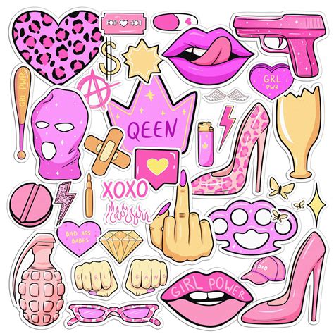 ᐉ Набор cтикеров Lex Altern Девчачьи штучки виниловые 39 шт. • Купить в ...