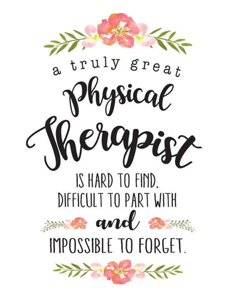 Physical Therapist Chalkboard Art Physical Therapist Quote Etsy