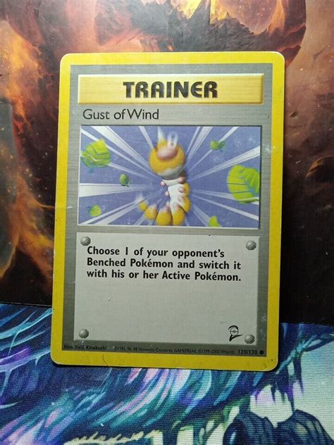 Gust Of Wind Base Set 2 LP 120/130 Pokemon Card | eBay