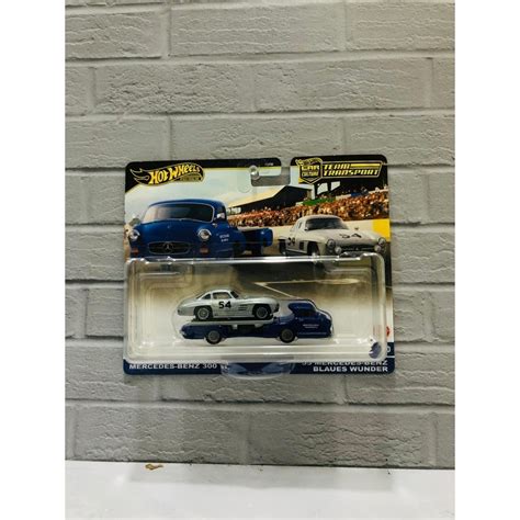 Hrv Hot Wheels Premium Car Culture Team Transport Mercedes Benz Sl Vs Blaues Wunder