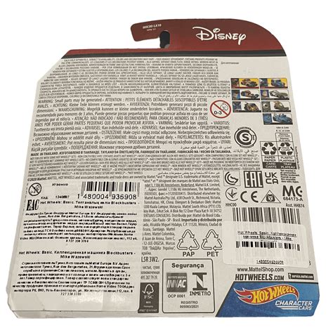 Hot Wheels Character Cars Pixar Mike Wazowski Hot Wheels Club Russia