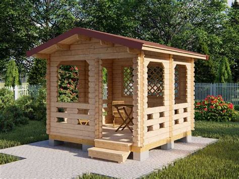 Беседка 4х4 цена под ключ для дачи - Дачные домики, недорого в МО