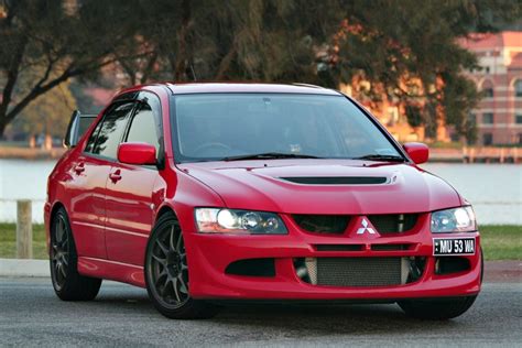 Mitsubishi Evolution Viii Red Work Emotion Cr Kai Wheel Wheel Front