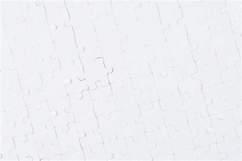 Premium Photo | White puzzle background.