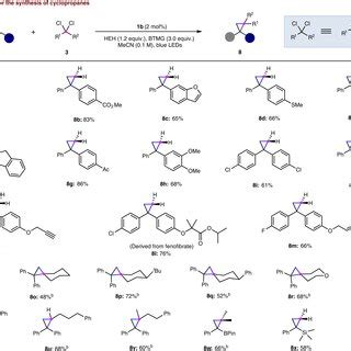 Substrate Scope Of The Formal Cyclization Reaction Reaction