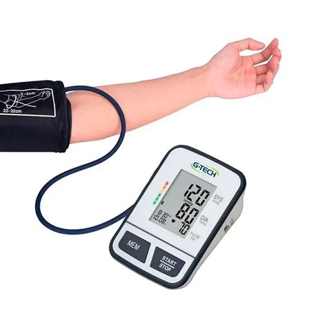 Qual Braço Medir A Pressão Com Aparelho Digital - Aparelho de Pressão Digital Automático de Braço G-Tech BSP11 Precisão e ...