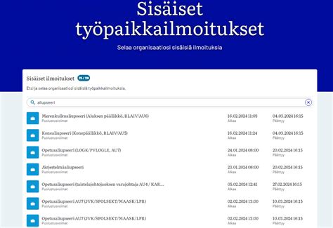 Uramahdollisuuksia sisäisellä liikkuvuudella Ammattisotilas verkkolehti