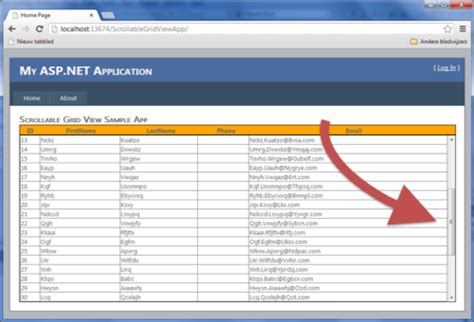 Extending Aspnet Controls A Scrollable Gridview Codeproject