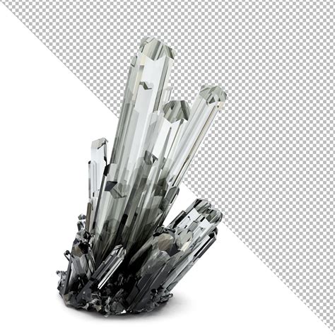 Premium PSD | 3d crystal illustration 3d illustration