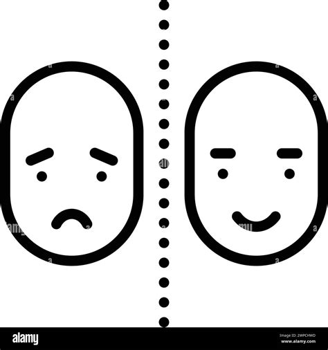 Icon For Bipolar Schizophrenia Stock Vector Image And Art Alamy