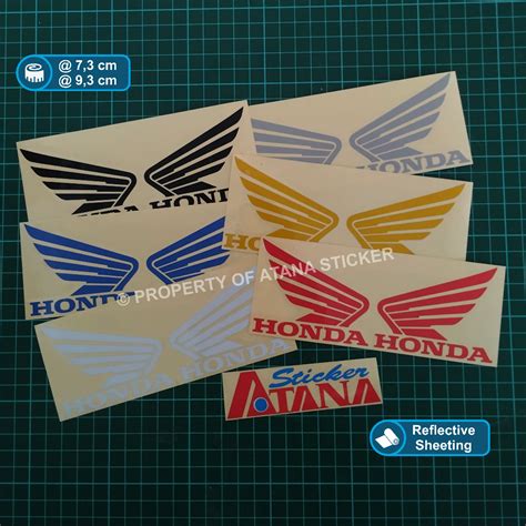 Jual Stiker Emblem Honda Sayap Cutting Sticker Logo Bebek Wings Wing