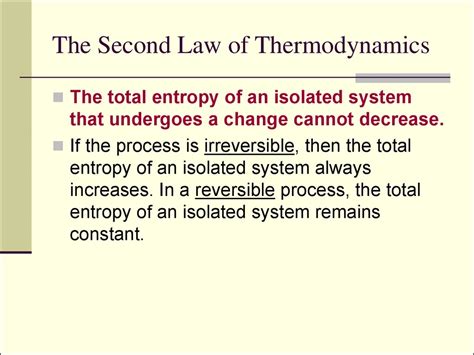 Ppt Second Law Of Thermodynamics Powerpoint