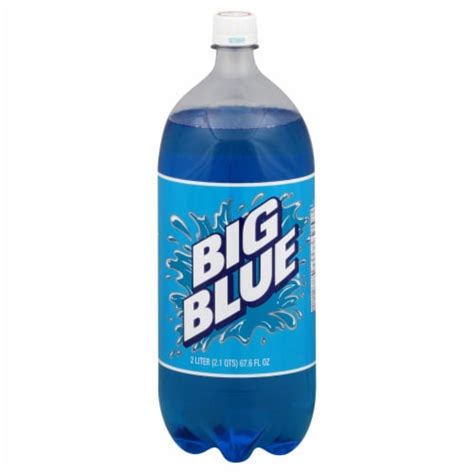 Big Blue Soda Bottle, 2 L - Kroger