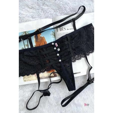Kit Calcinha Fio Dental Atena Cinta Liga Bbm Lingerie Lingerie Direto Da F Brica