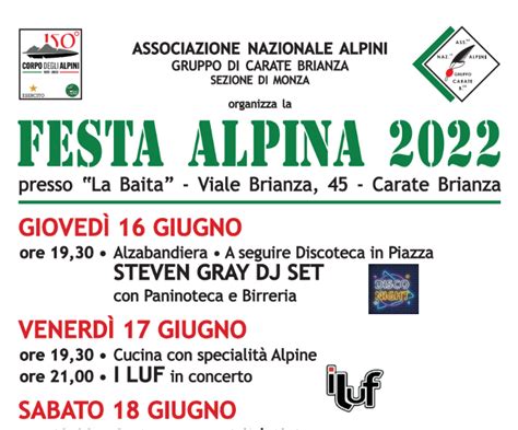 Festa Alpina Comune Di Carate Brianza